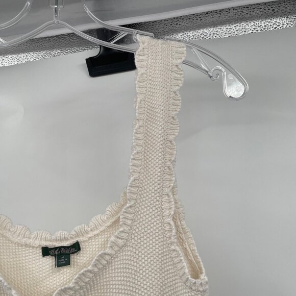 Wild Fable Womens Tight Knit Sweater Dress Sleeveless Cream Size Medium - Picture 4 of 9